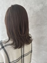 ニューカマー バイ ヘッドライト シブヤ(NEW COMER by HEADLIGHT shibuya)&nbsp;ナチュラルブラウン×ミディアムレイヤー