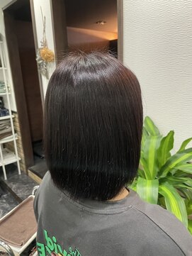 ティアム(TIAM) 根元のみ縮毛矯 ベージュピンク