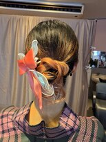 ヘアーメイクサロン ソエル(Sowelu) 浴衣ヘア　シニヨンアレンジヘア