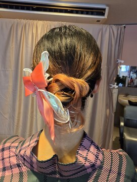 ヘアーメイクサロン ソエル(Sowelu) 浴衣ヘア　シニヨンアレンジヘア