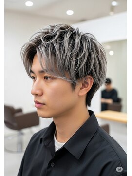 バース 梅田中崎町店(BIRTH) メンズハイライトバレイヤージュメッシュ