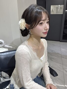 ランテルディ 渋谷(LANTERDIT) ヘアセット アレンジ 浴衣アレンジ 結婚式アレンジ 顔周りカット