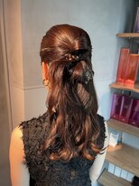 シャルムバイケンジ(Charm.by KENJE)&nbsp;【カチモリ/ハーフアップ】結婚式/銀座/ヘアセット/アレンジ