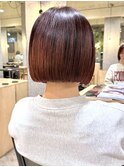 ミニボブ×チェリーレッド