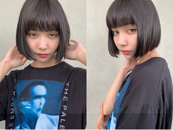 スヴニール(souvenir)の写真/洗練ショートに、さりげない抜け感を[パーマ/ボブ/レイヤーカット/前髪カット/酸性ストレート/ヘアセット]