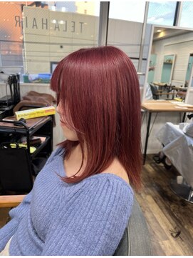 テーラヘアー 鎌ケ谷店(TELA HAIR) ワインレッド