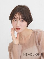 ソーエン ヘアー エイト 札幌駅前店(soen hair eight by HEADLIGHT)&nbsp;マッシュショート×小顔×モーブブラウン/ココアベージュ/黒髪