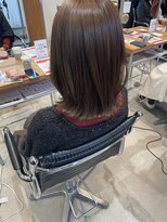 ヘアーエスクールエミュ(hair S. COEUR emu)&nbsp;つやベージュ/松井山手美容室/透明感カラー