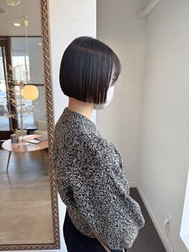 レターバイノベル(letter by novel) 大人ショートボブ丸みショートカットマッシュショート前髪あり