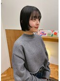 顔まわりがポイントなミニボブ＊