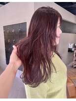ヘアー アイス ルーチェ(HAIR ICI LUCE)&nbsp;ブリーチなしピンクパープルピンクラベンダーレイヤーカット中西
