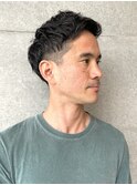 大人のショートマッシュ×ツーブロック
