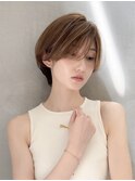 丸みショート/カーテンバング/顔周りカット/ダークブルー☆386