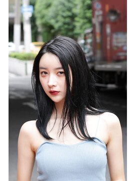 エメ 中崎町(eme) 【eme】大人可愛い小顔韓流☆暗髪ミデイロング