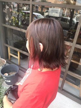 ストール(Stole) インナーカラー・ピンク