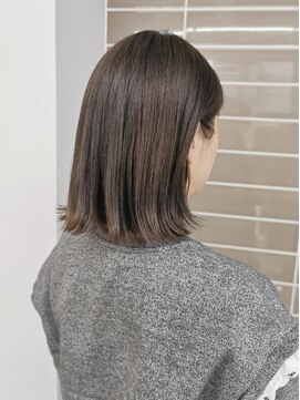 ザコーストバイネオリーブ 辻堂店(The coast by neolive) 【The coast by Neolive】グレージュ切りっぱなしボブ