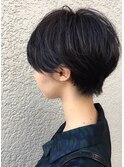 大人かわいい!ショートボブ/アッシュグレー