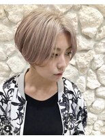 モアナ バイ ヘッドライト 沖縄東崎店(Moana by HEADLIGHT)&nbsp;Moana【東崎】#ハンサムショート#ショートボブ#ベージュ