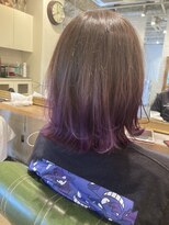 アーツ 町田(arts) 【arts町田】バイオレット/インナーカラー/アッシュグレージュ