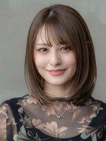 エースハバナ 渋谷(1 HAVANA)&nbsp;ミディアム/レイヤー/ロブ/前髪/ブラウンカラー/イルミナ