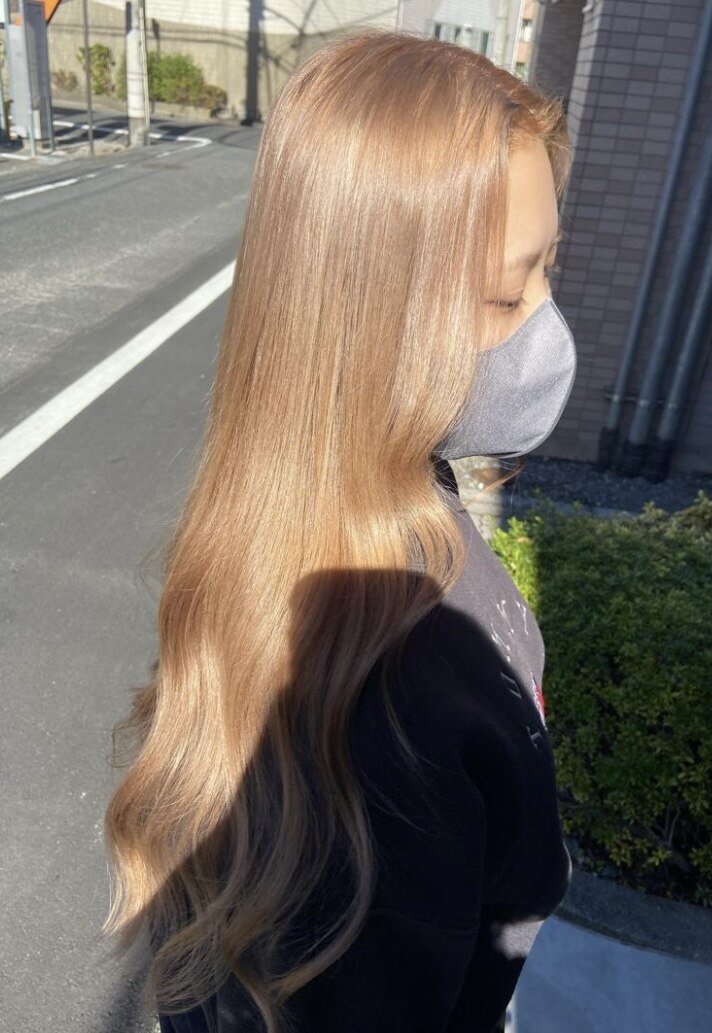 ❤新品 人毛100％ ロングストレート45cm 艶髪  ハニーベージュ フル ❤ aff63f72fbef4a99ae4c9dde22d9c2