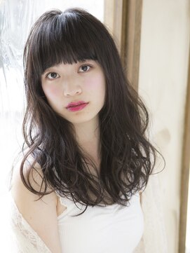 アビント バイ レシッド 武蔵小杉(abinto by rcid) 大人かわいいワイドバングセミディ