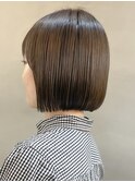 【阿部もえる】ショコラアッシュ×髪質改善ボブ