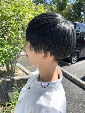 テクライズ 豊橋店(TECHRISE) ☆ショートヘア、ダークグリーン、ツーブロック☆