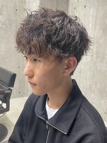 フイ 自由が丘(men's salon Hui)&nbsp;メンズ/アップバング/ツーブロックマッシュ/束感ショート波巻き