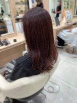 アッシュ 行徳店(Ash)&nbsp;白髪ぼかしナチュラルハイライト　ツヤツヤピンクブラウン