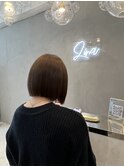 ぱつんミニボブ