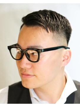 カーウォッシュバーバー(CARWASH BARBER) テクノクラウドサイドパートショートビジネスビジカジ