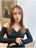 髪質改善*ピンクブラウンカール*美髪【Zina 浦安店】