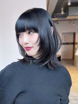 アイティーバイアルバム 松戸店(IT by ALBUM)&nbsp;美髪アッシュブラックグレージュカラーくびレイヤー_ba486901