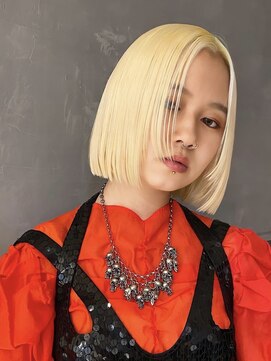 キャロルガーデンズ ボコカ 表参道(Carroll Gardens bococa) ブロンド ボブ ブリーチ