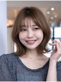 20代30代大人かわいい小顔くびれレイヤーカット前髪ボブウルフ