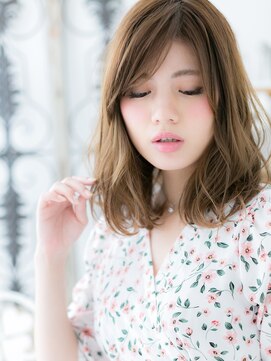 モッズヘア 越谷(mod's hair) ミルクティーアッシュ抜け感エアリーミディc6越谷20代30代40代
