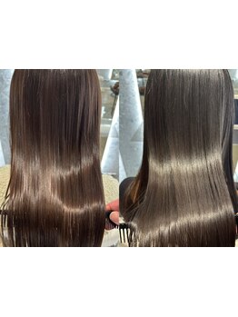 「髪質改善」でくせ毛やうねりを整え、扱いやすく艶やかな髪へ。あなただけの素敵な髪質を活かします＊