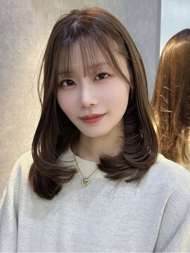 ロンドアヴァントゥス 池袋(Lond aventus) ワイドバングイメチェン美髪外ハネボブ+レイヤーカット韓国/池袋