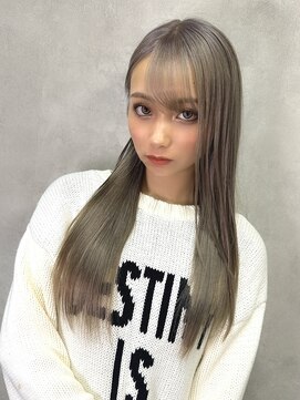 サニー 渋谷(SUNNY) ダブルカラー、ブリーチ、ハイトーン、ベージュ、レイヤーカット