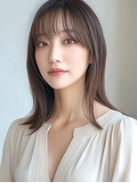 フレイムス ヘア アンド リラックス 高崎駅西口店(Frames hair&relax)&nbsp;20代30代40代大人可愛外ハネミディアムスタイル
