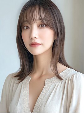 フレイムス ヘア アンド リラックス 高崎駅西口店(Frames hair&relax) 20代30代40代大人可愛外ハネミディアムスタイル