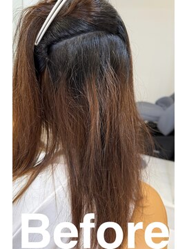 スリーク(SLEEK) SLEEK式髪質改善　ビフォー内側