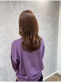 ブリーチしない透明感ベージュカラー
