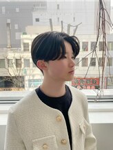 センターパート【札幌/メンズ/波巻きパーマ/ニュアンスパーマ/眉毛カット】