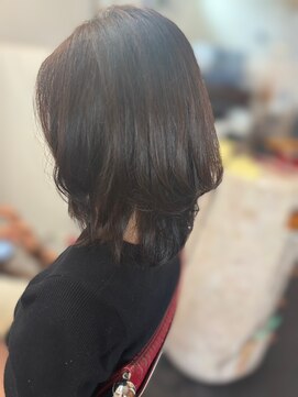 緋美美容室 ナチュラルブラウン×ウルフレイヤー