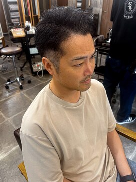 アムレヘアー(amule hair) 【amule hair】漢ヘア/73/サイドパート/30代/40代