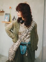 サニー(Sany) ハードパーマ×ボルドー