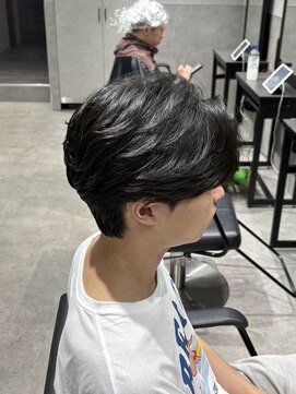 テクト バイアッシュ 吉祥寺店(Tect by Ash) 刈り上げ無しセンターパートニュアンスパーマ毛流れパーマ