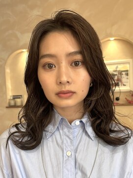 ビュートリアム265(BEAUTRIUM 265) #20代30代セミロングニュアンスウェーブコテ巻き風パーマ銀座